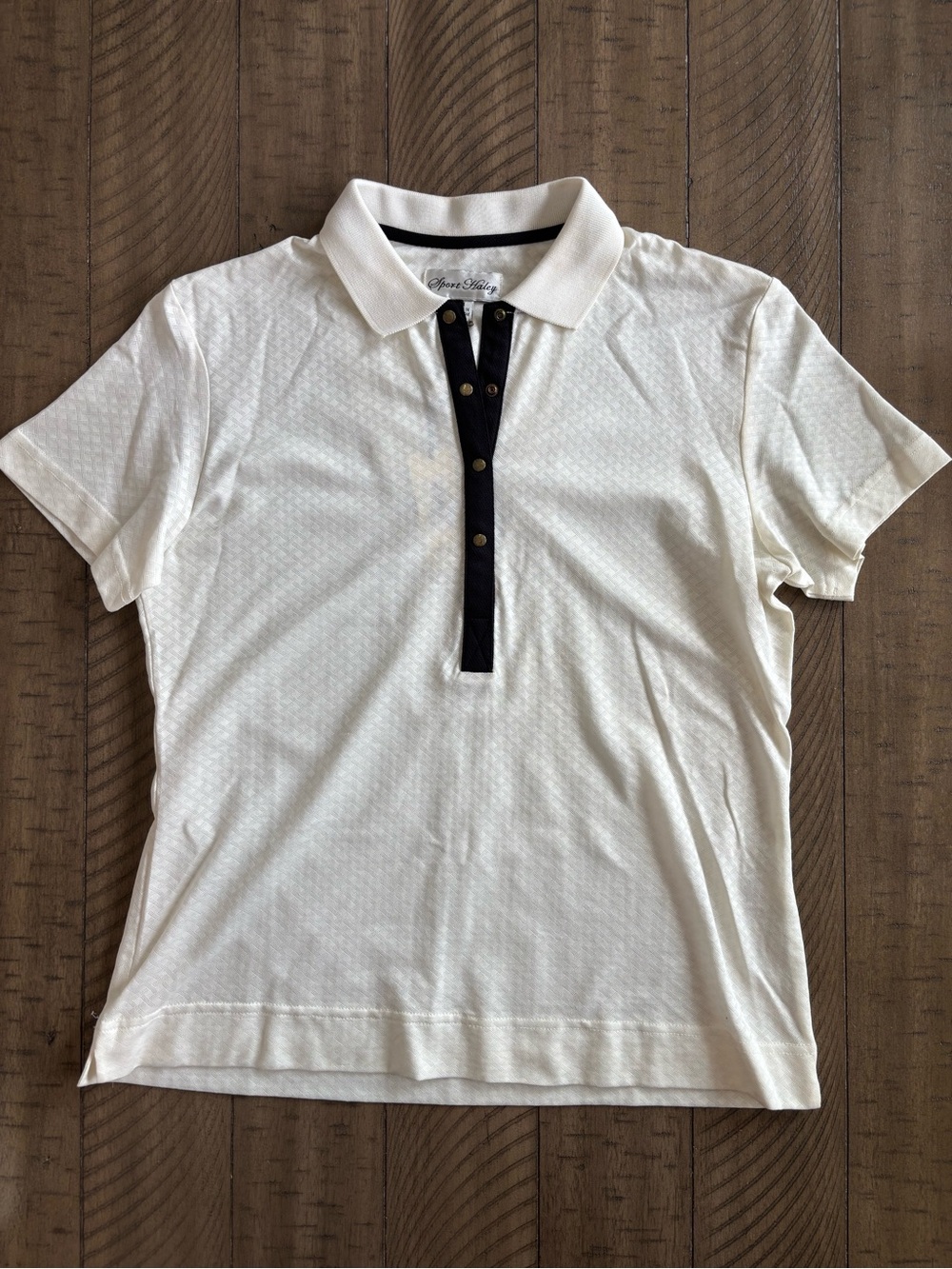 Sport Haley Women's White Polo with Black Contrast Placket